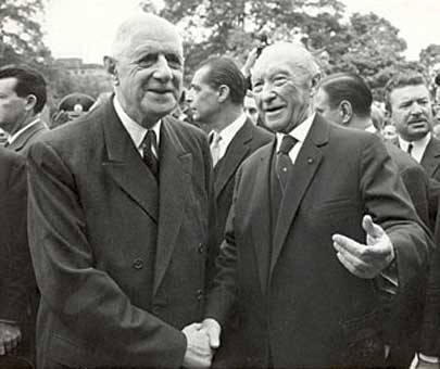 De Gaulle et Adenauer