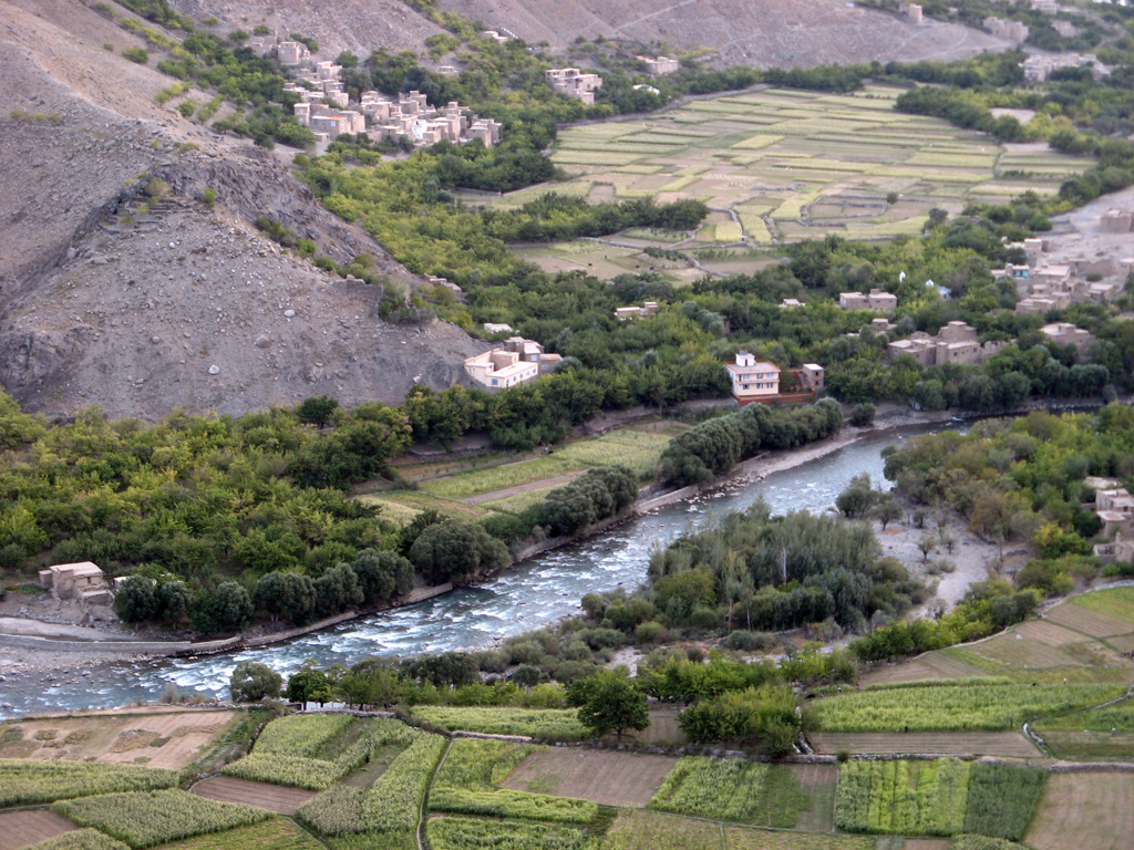 Village & Fields, from above Massoud's Tomb