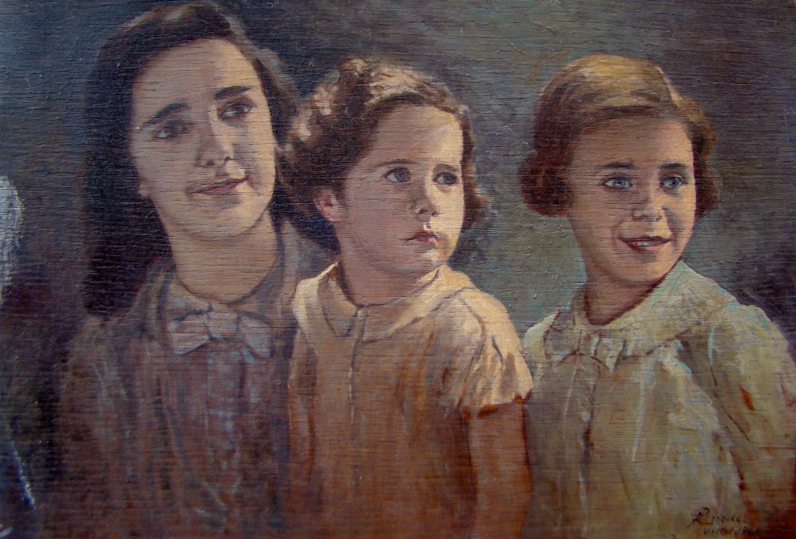 Peinture famille faite à Vittel