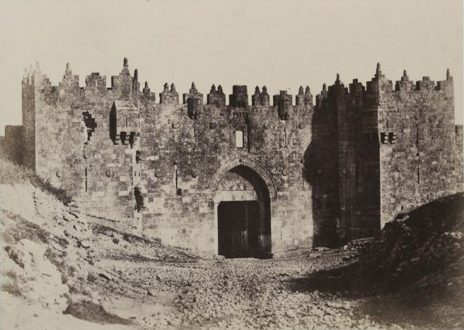 Porte de Damas à Jérusalem en 1854