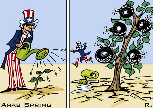 Arab spring caricature