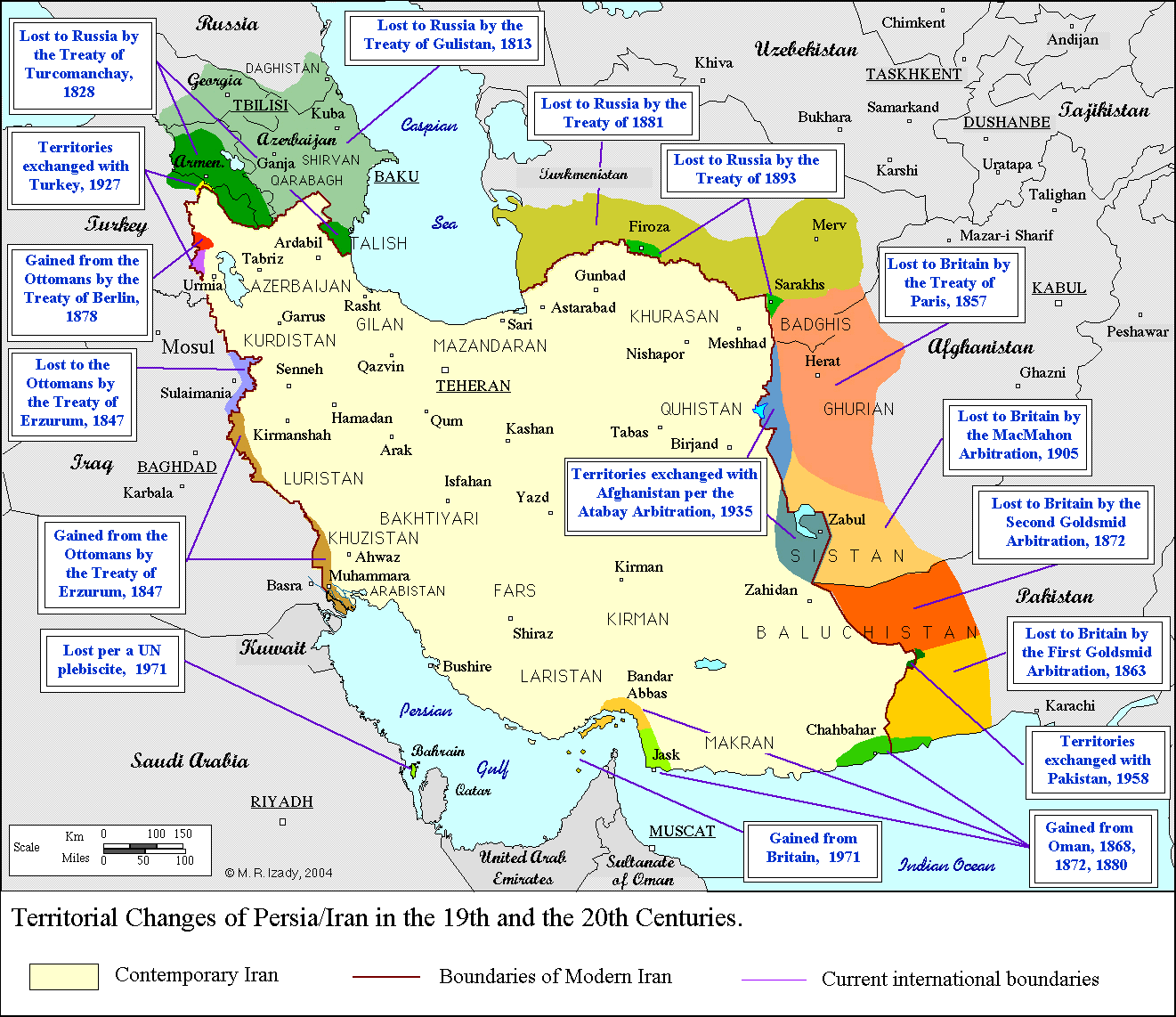 Iran Territorial Changes