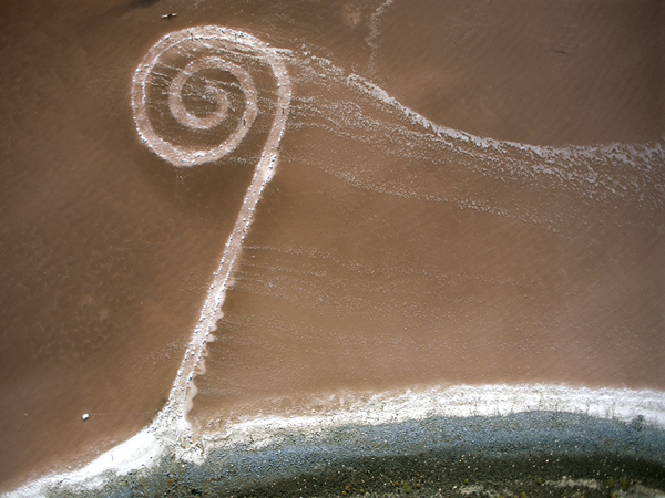 Spiral Jetty by Robert Smithson