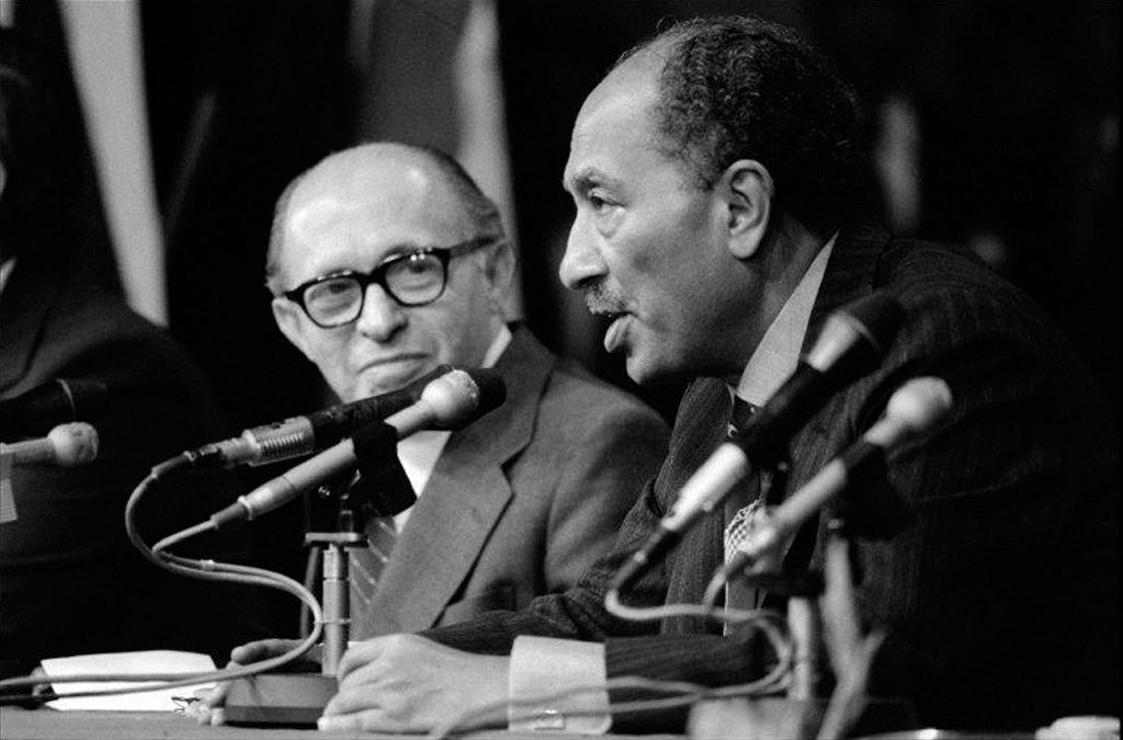 Menahem Begin avec Sadate