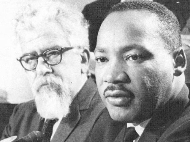 Abraham Heschel avec Martin Luther King