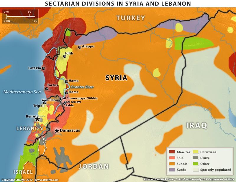 Carte Ethnie de la Syrie